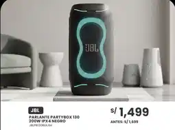 Tiendas EFE JBL parlante partybox 130 200w ipx4 negro oferta