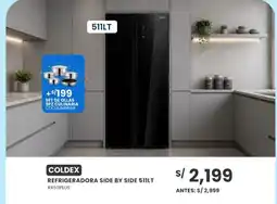 Tiendas EFE Coldex refrigeradora side by side 511lt oferta