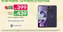 Tottus motorola smartphone g17 oferta