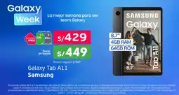 Tottus Samsung Galaxy Tab A11 oferta