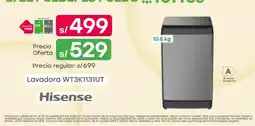 Tottus Hisense lavadora wt3k1131ut oferta
