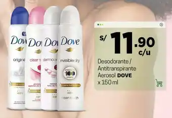 Tottus Desodorante/Antitranspirante Aerosol Dove 150ml oferta