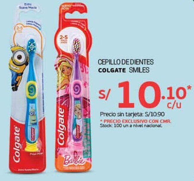Cepillo de Dientes Kids Colgate oferta en Tottus