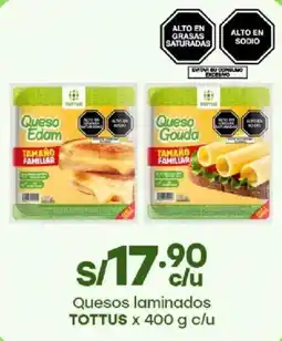 Tottus Tottus quesos laminados oferta