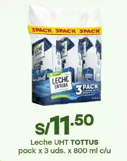 Tottus Leche UHT TOTTUS oferta