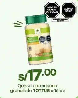Tottus Tottus queso parmesano granulado oferta