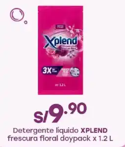 Tottus Xplend detergente liquido frescura floral oferta