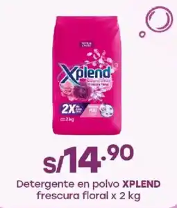 Tottus Xplend detergente en polvo frescura floral oferta