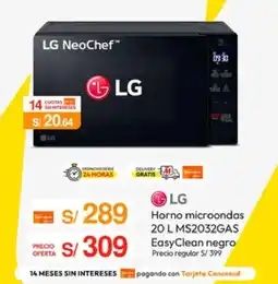 Metro LG horno microondas oferta