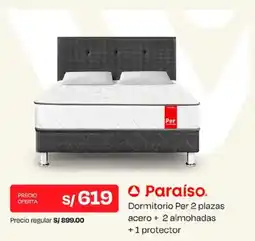 Wong Paraíso dormitorio per 2 plazas acero oferta