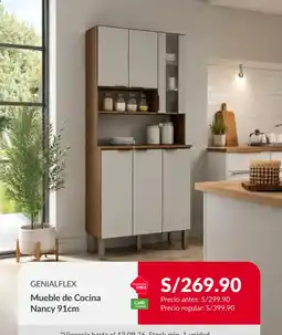 Sodimac Genialflex mueble de cocina nancy 91cm oferta