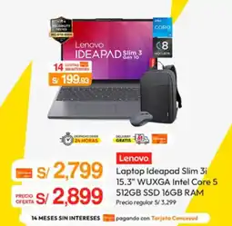 Metro Lenovo Ideapad Slim 3i 15.3" WUXGA oferta