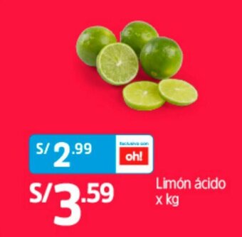 Plaza Vea Limón Ácido oferta