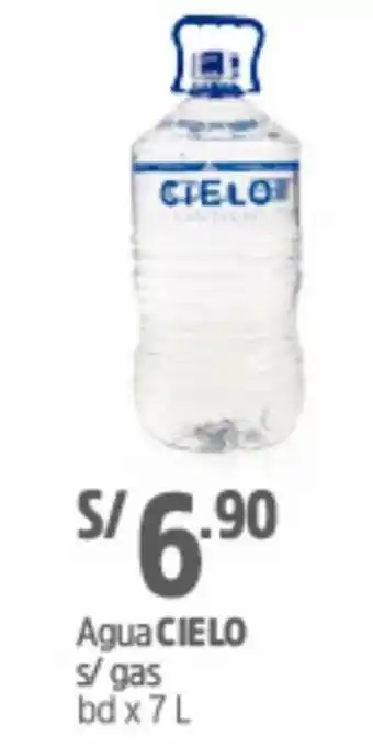 Plaza Vea Agua Cielo s/Gas 7L oferta