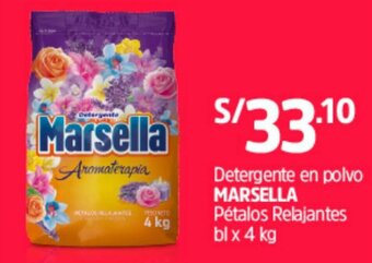 Plaza Vea Detergente en Polvo Marsella 4kg oferta