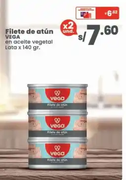 Vega Vega filete de atún en aceite vegetal oferta