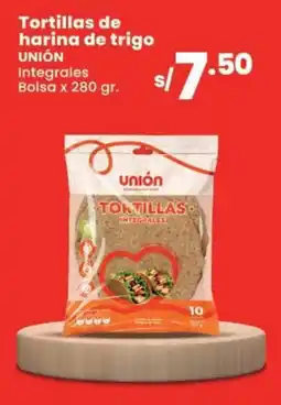 Vega Unión tortillas de harina de trigo integrales oferta