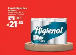 Vega Higienol papel higiénico oferta