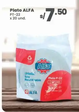 Vega Alfa plato pt-22 oferta