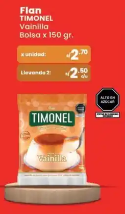 Vega Timonel flan vainilla oferta