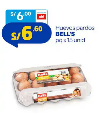 Mass Huevos Pardos Bell's 15 unid oferta