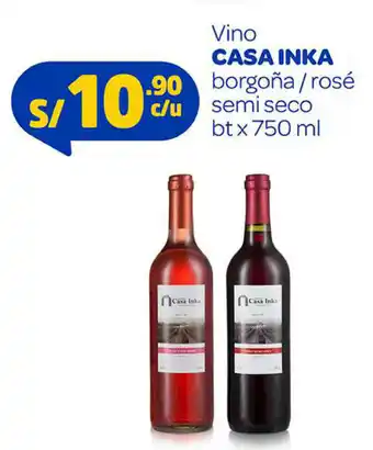 Mass Vino Borgoña/Rosé Semi Seco Casa Inka 750ml oferta