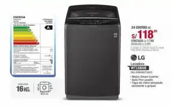 Carsa LG Lavadora 16kg WTI6BSB oferta