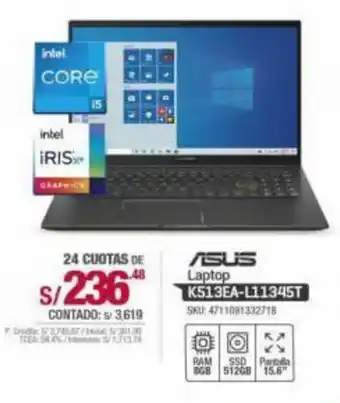 Carsa Asus Laptop K513EA-L11345T oferta