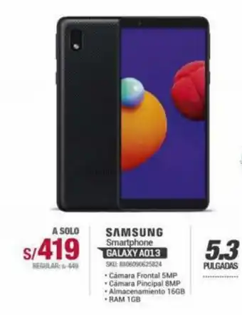 Carsa Smartphone Samsung Galaxy A013 oferta