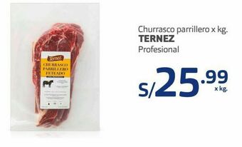 Makro Churrasco parrillero x kg. ternez oferta