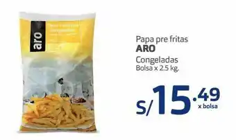 Makro Papa pre fritas aro congeladas bolsa x 2.5 kg. oferta