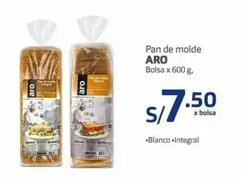 Makro Pan de molde aro bolsa x 600 g oferta