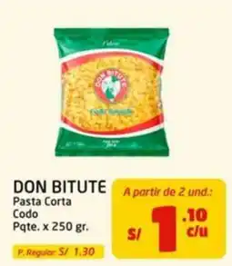 MaxiAhorro Don Bitute pasta corta codo oferta