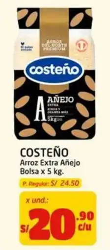 MaxiAhorro Costeño arroz extra añejo oferta