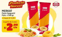 MaxiAhorro Merkat pasta spaghetti oferta