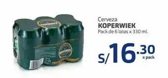 Makro Cerveza koperwiek pack de 6 latas x 330 ml. oferta