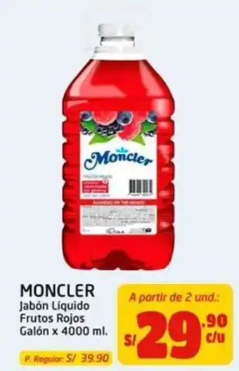 Moncler jabón líquido frutos rojos