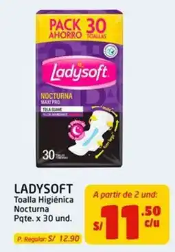 MaxiAhorro Ladysoft toalla higienica nocturna oferta