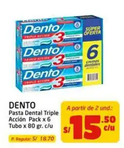 MaxiAhorro Dento Pasta Dental Triple Accion oferta