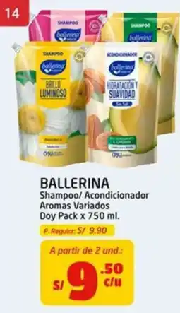MaxiAhorro Ballerina shampoo acondicionador aromas variados oferta