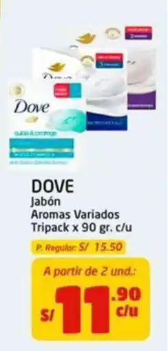 MaxiAhorro Dove jabón aromas variados oferta