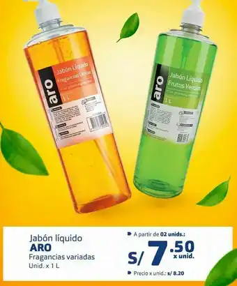 Makro Jabón líquido aro 1l oferta