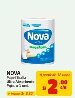 MaxiAhorro Nova papel toalla ultra absorbente oferta