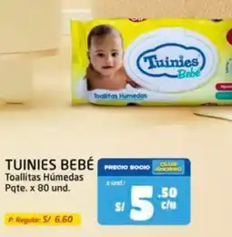 MaxiAhorro Tuinies Bebé Toallitas Húmedas oferta