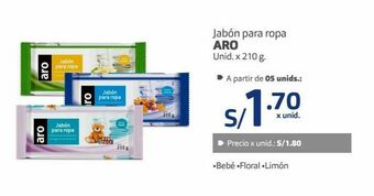 Makro Jabón para ropa aro unid. x 210 g. oferta