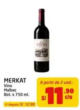 MaxiAhorro Merkat vino malbec oferta