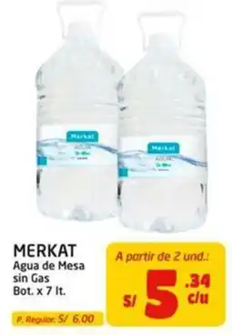 MaxiAhorro Merkat Agua de Mesa sin Gas oferta