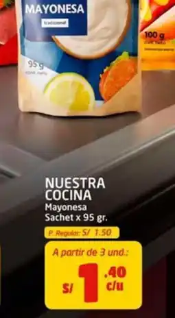 MaxiAhorro Nuestra cocina mayonesa sachet oferta