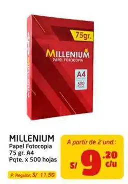 MaxiAhorro Millenium papel fotocopia oferta