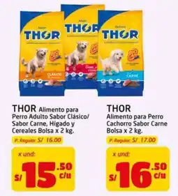 MaxiAhorro Thor alimento para perro adulto sabor clasico/sabor carne, higado y cereales oferta